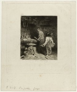 Die kleine Schmiede von Charles Emile Jacque