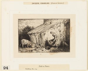 Schweinedach von Charles Emile Jacque