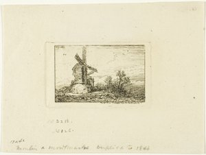 Windmühle von Charles Emile Jacque