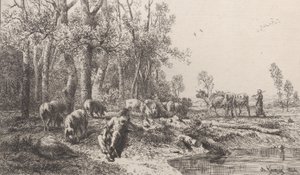 Winter, 1864 von Charles Emile Jacque