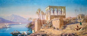 Philae, Ägypten, 1863 von Charles Émile de Tournemine