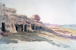 Felsengräber, Beni Hassan, 10. März 1863, Ägypten, 1863 von Charles Émile de Tournemine