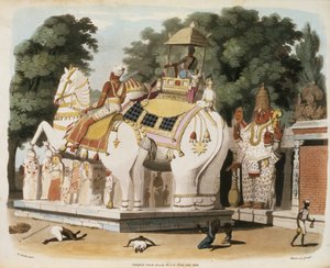 Eingeborene huldigen ihrem Herrscher, graviert von Thomas Medland, 1803
