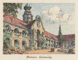 Südafrika: Universität Pretoria (Farblithografie) von Charles Ernest Peers