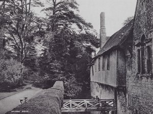 Ightham Mote (s/w Foto) von Charles Essenhigh Corke