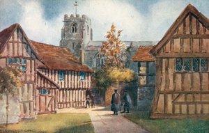 Das alte Pädagogenhaus, Stratford-on-Avon von Charles Essenhigh Corke