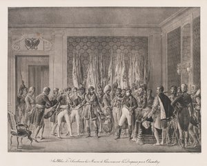 Bürgermeister von Paris empfangen die Flagge von Austerlitz, frühes 19. Jahrhundert