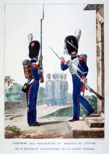 Uniformen der 2. Infanterie der französischen königlichen Garde