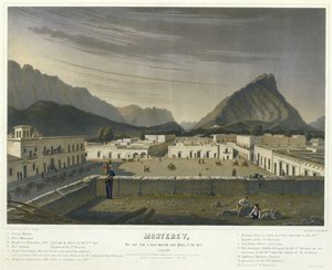 Monterey, gesehen von einem Hausdach im Hauptplatz, [nach Westen] Oktober von Charles Fendrich