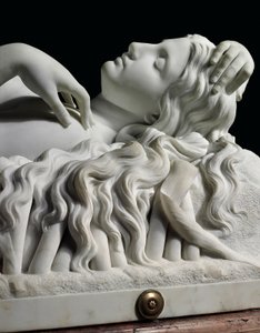 Lebensgroße Figur von Rhodopis auf Sockel, 1862 von Charles Francis Fuller