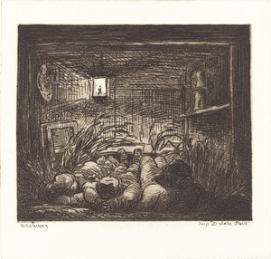 Schlafend an Bord des Bottin von Charles Francois Daubigny