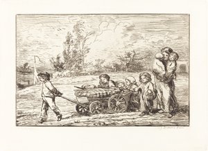 Einschiffung auf den Bottin von Charles Francois Daubigny