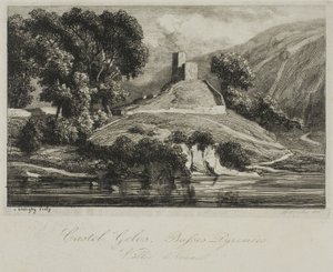 Schloss Gélos (Tal von Ossau) von Charles Francois Daubigny