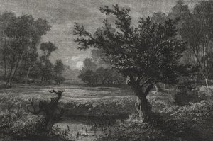 Mondaufgang im Andilly-Tal, 1845