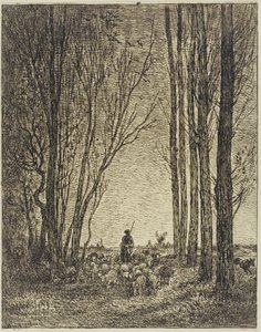 Rückkehr der Herde von Charles Francois Daubigny