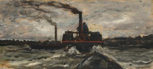 Flussboot, ca. 1860 von Charles Francois Daubigny