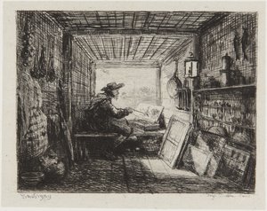 Das Boot-Studio von Charles Francois Daubigny