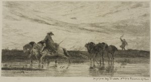 Die Zugpferde von Charles Francois Daubigny