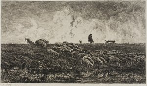 Der Schauer von Charles Francois Daubigny