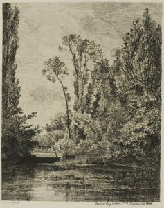 Die Jungferninseln bei Bezons (Das Angelloch) von Charles Francois Daubigny