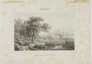 Ansicht in der Nähe von Subiaco von Charles Francois Daubigny
