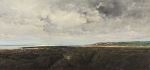 Villerville vom Le Ratier aus gesehen von Charles Francois Daubigny