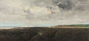 Villerville vom Le Ratier aus gesehen, 1855 von Charles Francois Daubigny