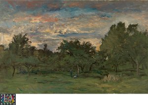 Obstgarten bei Nacht