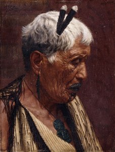 Rückblick - Wiripine Ninia, eine Ngatiawa-Häuptlingsfrau von Charles Frederick Goldie