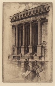 Veranda, Altes Zollhaus, Wall Street, 1905 von Charles Frederick William Mielatz