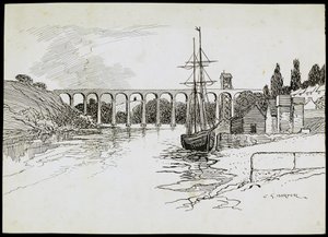 Calstock-Viadukt, Cornwall, ca. 1907-ca. 1943