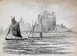 Rochester Castle, Kent, 1892-1933 von Charles George Harper