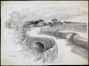 Swarkestone Bridge, Stanton By Bridge, Derbyshire von Charles George Harper