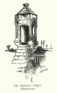 Die Kanzel im Refektorium, Shrewsbury von Charles George Harper