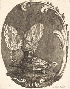 Der Schmetterling und die Schildkröte von Charles Germain de Saint Aubin