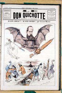 Titelblatt von „Le Don Quixote“, Satirisch in Farben