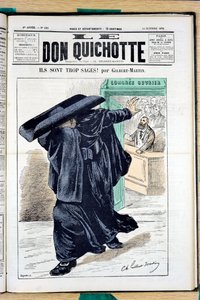 Cover von „Le Don Quixote“, Nummer 121, Satirisch in Farben
