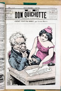 Cover von „Le Don Quixote“, Nummer 241, Satirisch in Farben