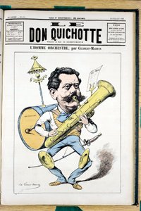 Titelblatt von Le Don Quichotte, Nummer 474, Satirisch in Farben