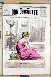 Titelblatt von Le Don Quixote, Nummer 58, Satirique en Couleurs von Charles Gilbert Martin