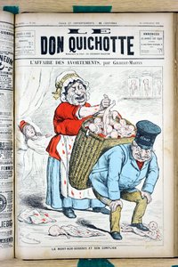 Cover von "Le Don Quixote", Nummer 908, Satirisch in Farben von Charles Gilbert Martin