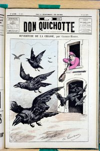 Cover von „The Don Quixote“, Nummer 271, Satirisch in Farben von Charles Gilbert Martin