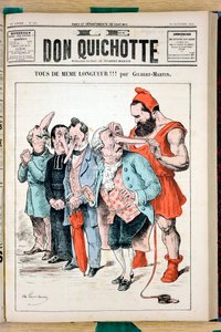 Cover von „The Don Quixote“, Nummer 592, Satirisch in Farben von Charles Gilbert Martin