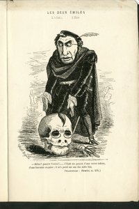 Illustration von Charles Gilbert-Martin (1839-1905) in „Zeitgenössische Grimassen“ von Charles Gilbert Martin
