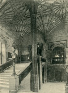 Fächerpfeiler und Dach außerhalb der Christchurch Hall, 1902 von Charles Gillman and Co