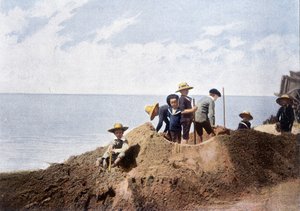 Ephemere Befestigung. Gravur von Gillot, ca. 1900