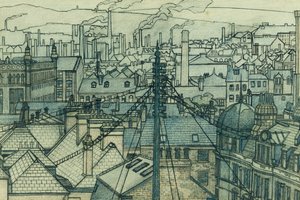 Dächer von Leeds von Charles Ginner