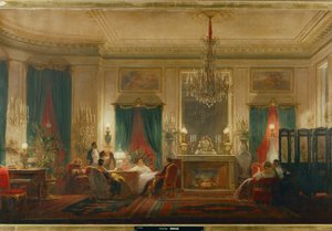 Der Salon der Prinzessin Mathilde, Tochter von König Jerome und Königin Catherine von Württemberg, in der Rue de Courcelle in Paris von Charles Giraud