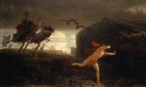 Pentheus verfolgt von den Mänaden von Charles Gleyre