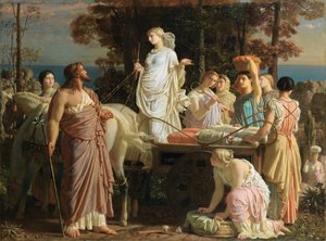 Odysseus und Nausikaa, ca. 1853